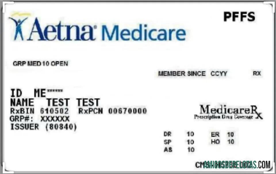 AS Aetna medicare kartu templat