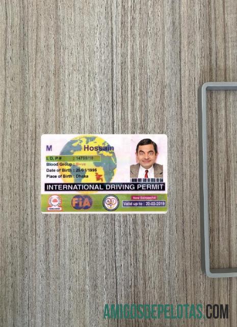 Bangladesh international mengemudi izin tampilan foto depan makering