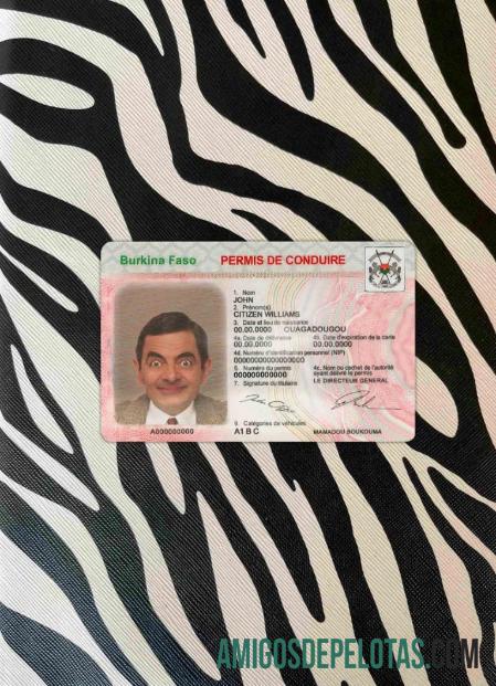 Burkina Faso DL tampilan foto depan templat