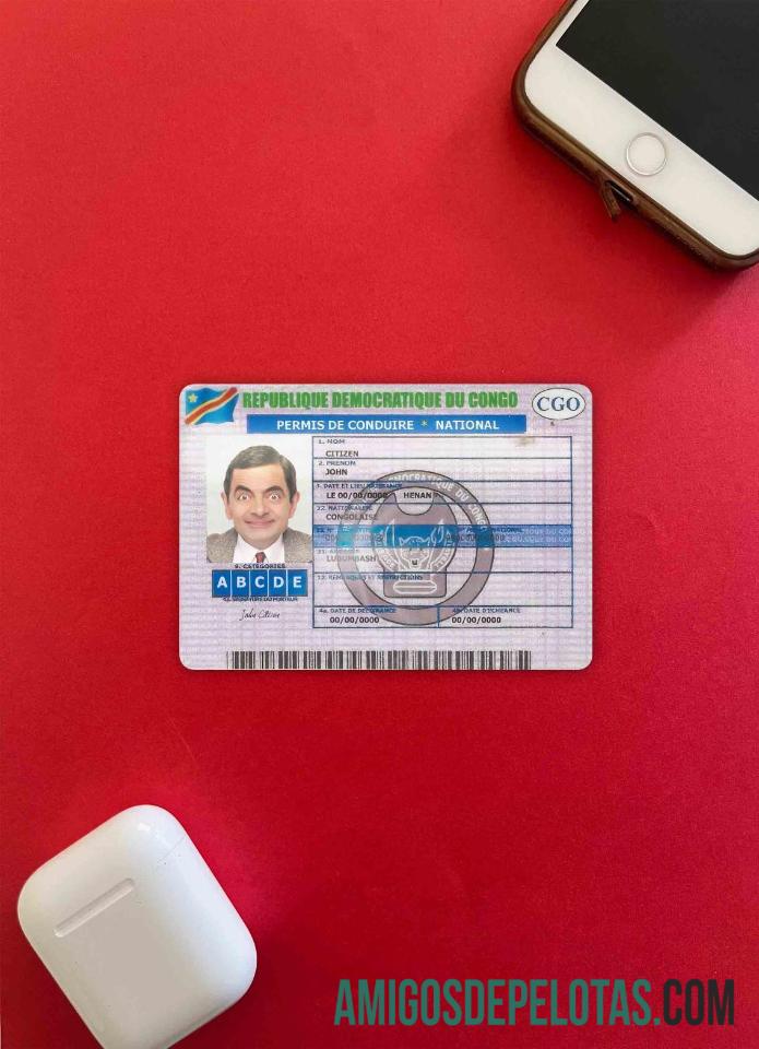 Kongo Surat Izin Mengemudi versi 2 tampilan foto depan makering