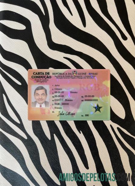 Guine Bissau Surat Izin Mengemudi tampilan foto depan pratinjau