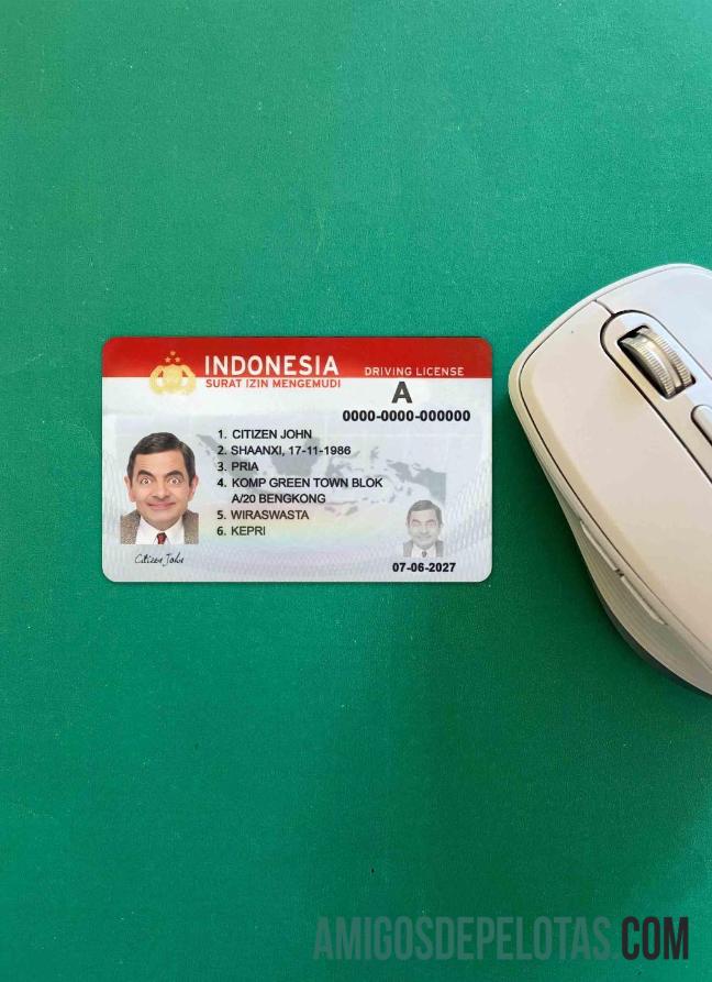 Indonesia Surat Izin Mengemudi (2019 ΓÇô sekarang) tampilan foto depan desain