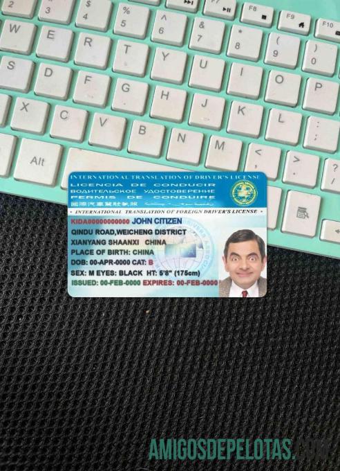 International Translation of drivers lisensi tampilan foto depan makering