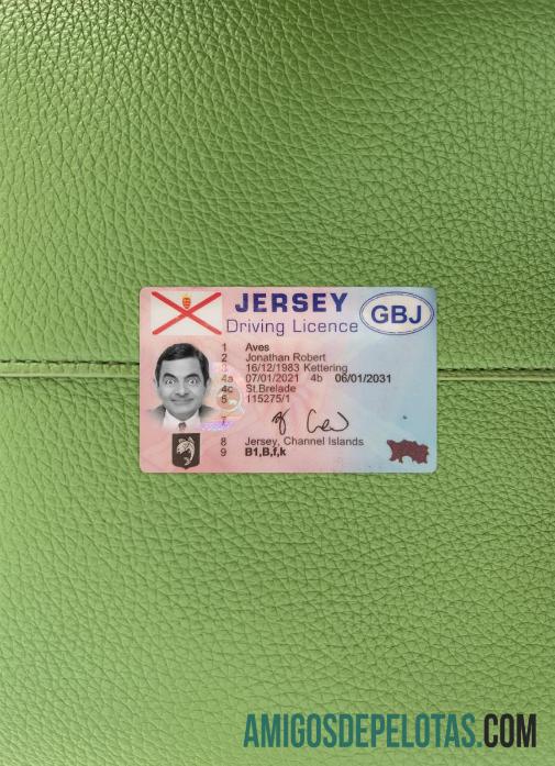 Jersey Surat Izin Mengemudi tampilan foto depan pratinjau