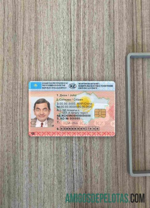 Kazakhstan DL tampilan foto depan sampel