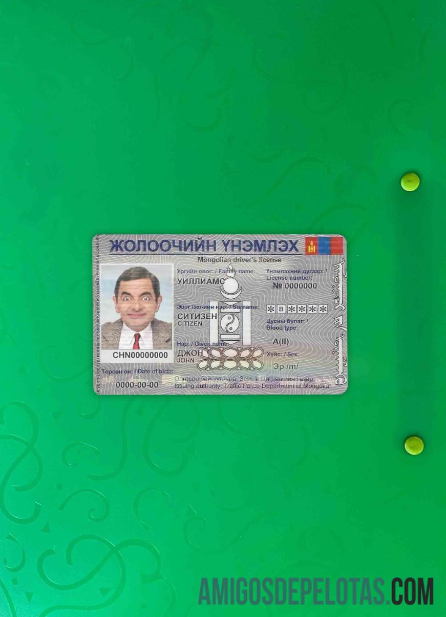 Mongolia DL tampilan foto depan sampel