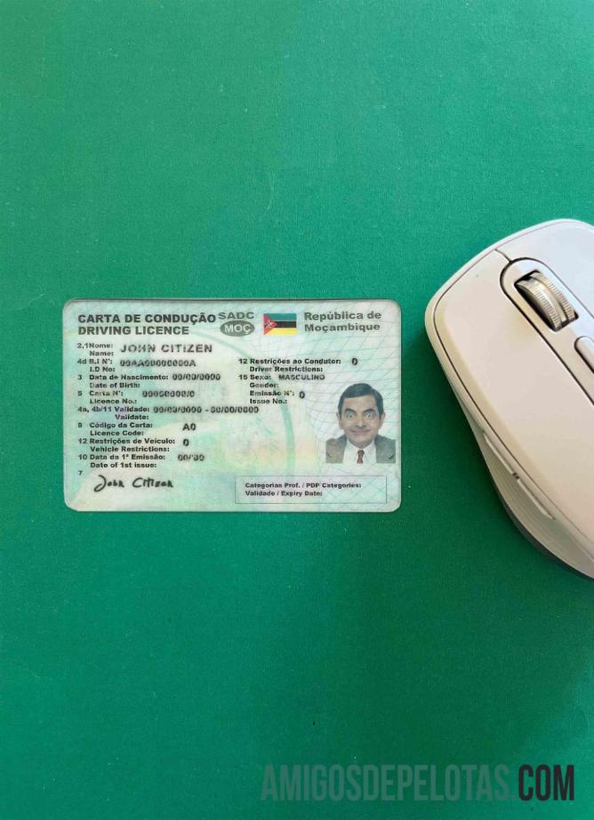 Mozambik DL tampilan foto depan desain
