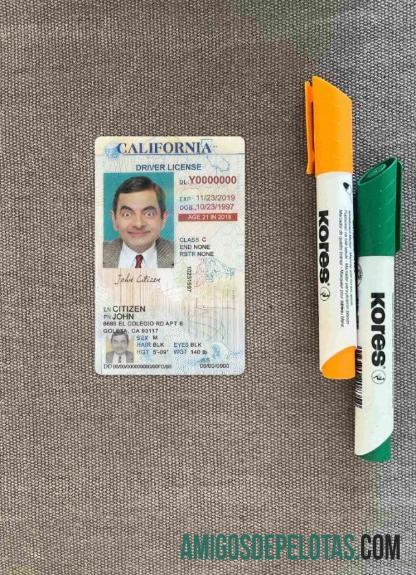 AS California Surat Izin Mengemudi under 21 tampilan foto depan pratinjau