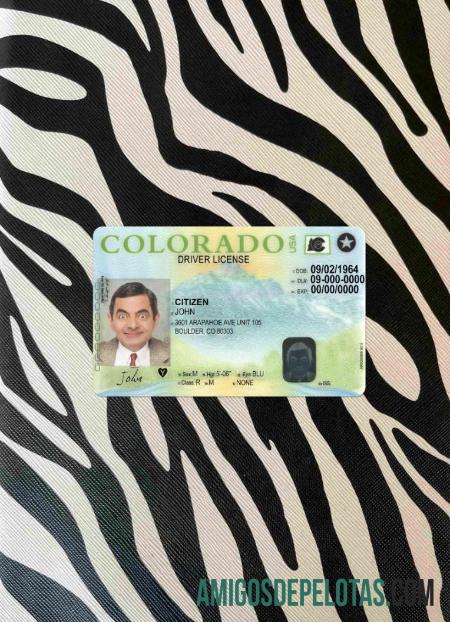 AS Colorado Surat Izin Mengemudi versi 2 tampilan foto depan desain