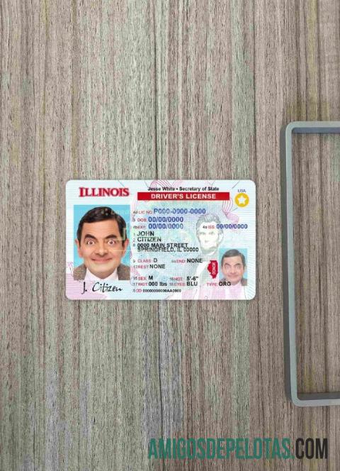 AS Illinois DL tampilan foto depan templat