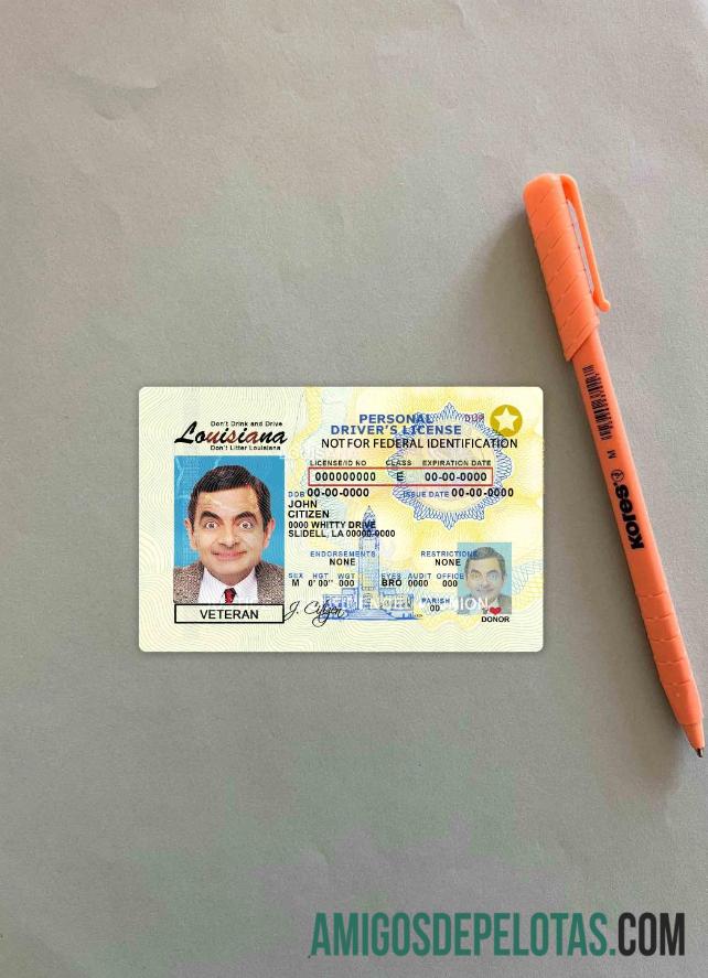 AS Louisiana DL tampilan foto depan desain