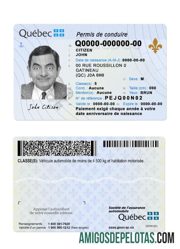 کینیڈا Quebec DL 2023 موجودہ پیش نظارہ