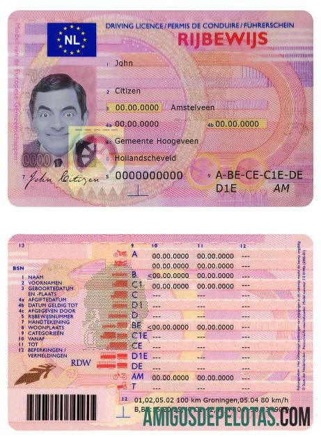 نیدرلینڈز DL ماک اپ