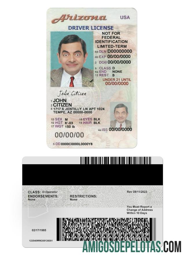 امریکہ Arizona ڈرائیونگ لائسنس under 21 پیش نظارہ
