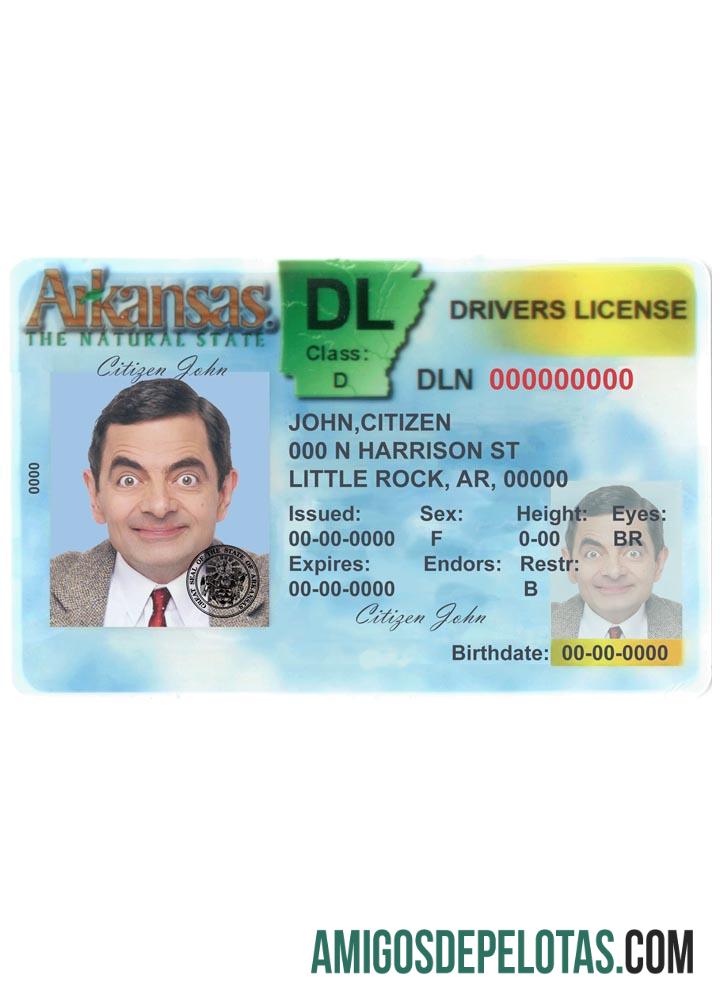 امریکہ Arkansas DL ورژن 2 (سامنے) پیش نظارہ