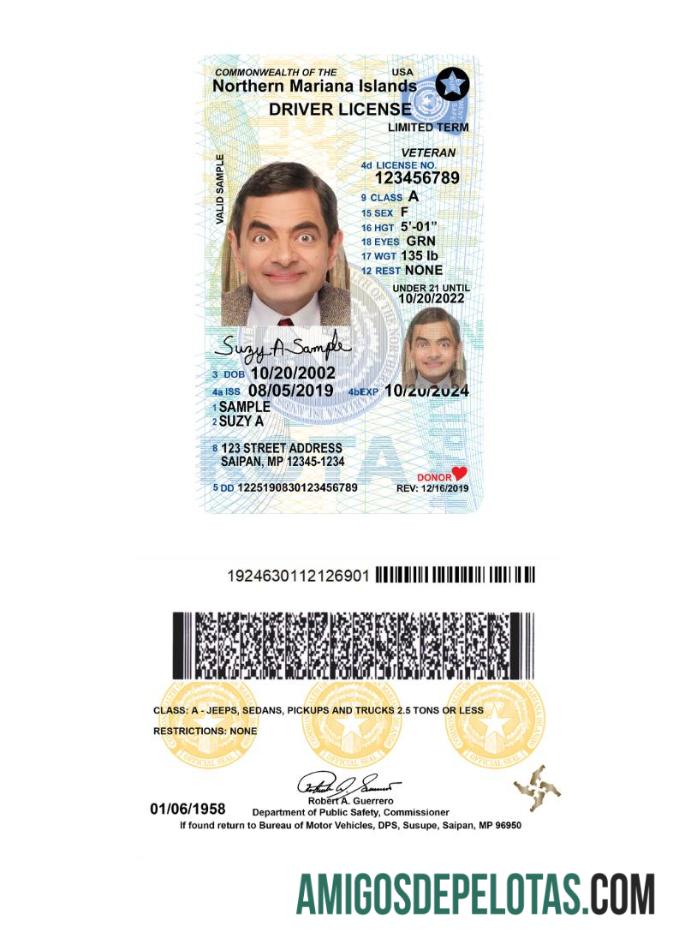 امریکہ Northern Mariana Islands under 21 ڈرائیونگ لائسنس 2019 موجودہ پیش نظارہ