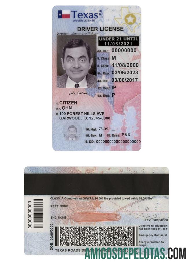 امریکہ Texas ڈرائیونگ لائسنس under 21 پیش نظارہ