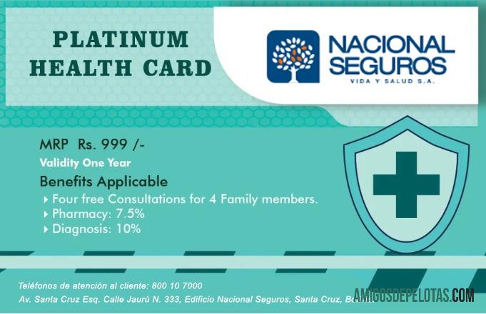 Bolivia platinum kesehatan kartu pratinjau