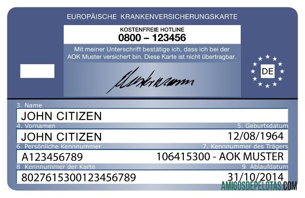 Denmark european kesehatan asuransi kartu makering