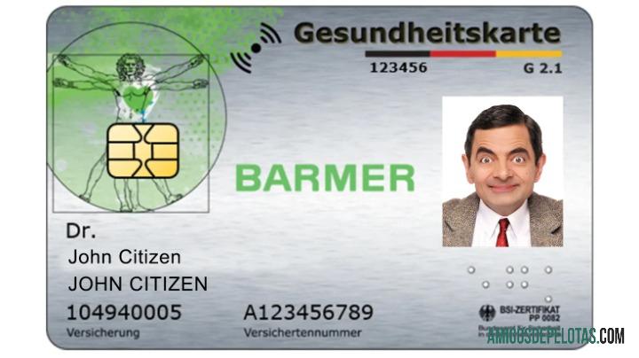 Jerman Barmer kesehatan asuransi Perusahaan kesehatan asuransi kartu sampel