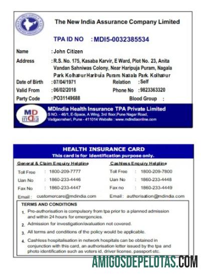 India The Baru India assurance Perusahaan limited kesehatan asuransi kartu makering