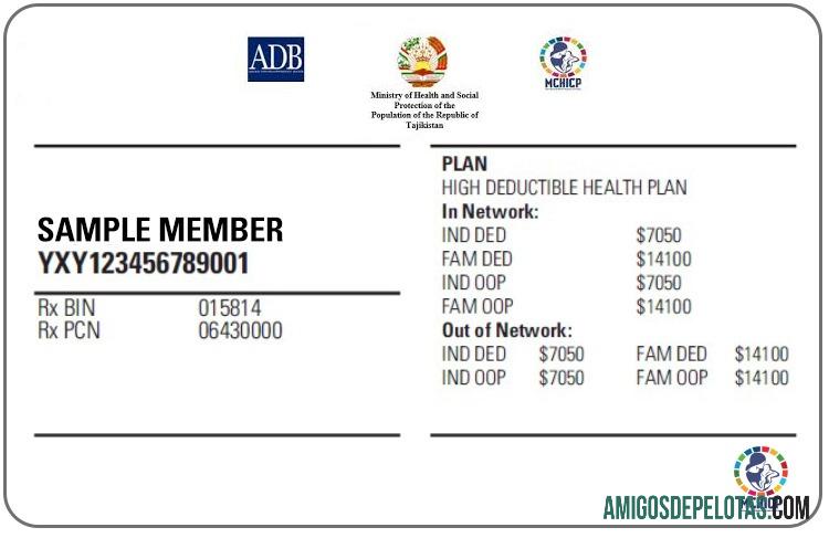 Tajikistan kesehatan asuransi kartu desain