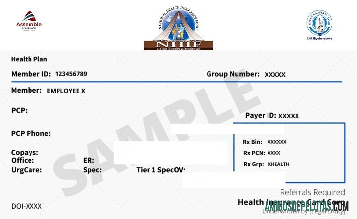 Tanzania kesehatan asuransi kartu desain