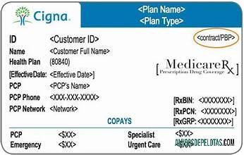 AS Cigna kesehatan asuransi kartu sampel