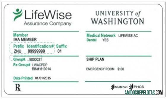 AS universitas of Washington LifeWise Perusahaan kesehatan asuransi kartu pratinjau