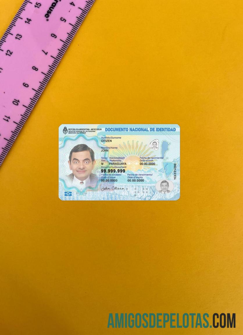 ارجنٹائن شناختی کارڈ 2023 موجودہ فوٹو لک سامنے پیش نظارہ