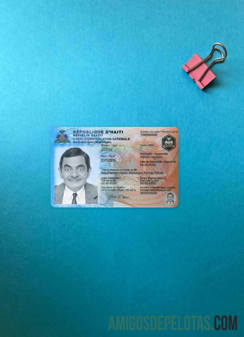 ہیٹی شناختی فوٹو لک سامنے نمونہ