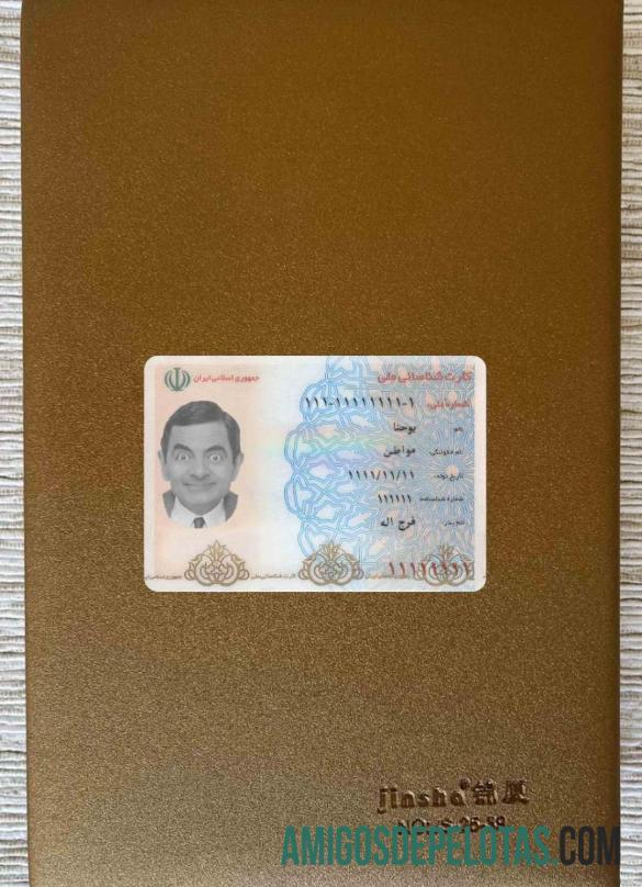 ایران شناختی کارڈ کارڈ فوٹو لک سامنے ٹیمپلیٹ