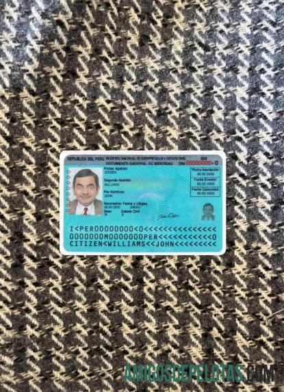پیرو شناختی کارڈ کارڈ, ورژن 2 فوٹو لک سامنے پیش نظارہ