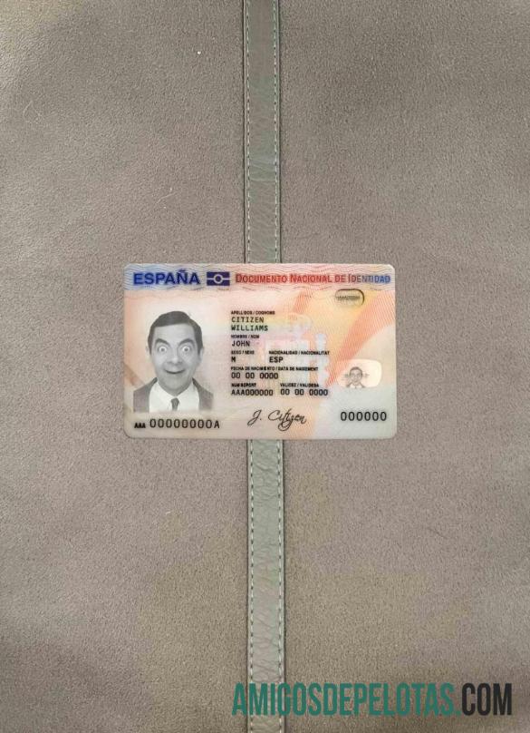 ہسپانیہ شناختی فوٹو لک سامنے ٹیمپلیٹ