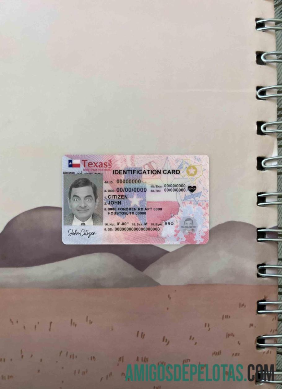 امریکہ Texas نیا شناختی فوٹو لک سامنے پیش نظارہ