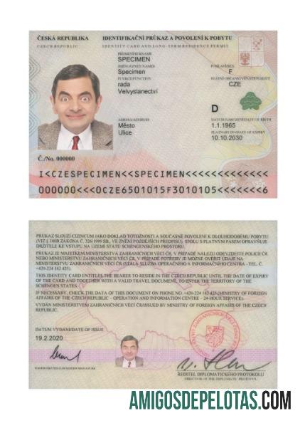چیک جمہوریہ شناختی کارڈ 2020 موجودہ پیش نظارہ