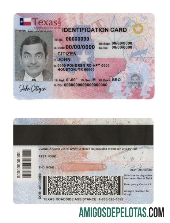 امریکہ Texas نیا شناختی ڈیزائن