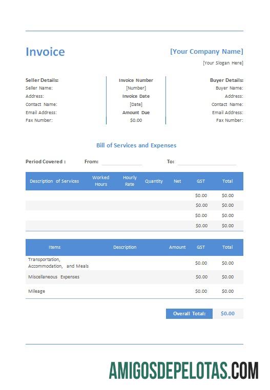 Realistis gratis Construction faktur templat 2