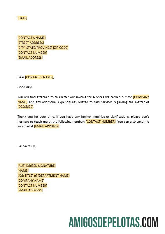 Dapat Diedit Surat to Customer faktur Attached templat