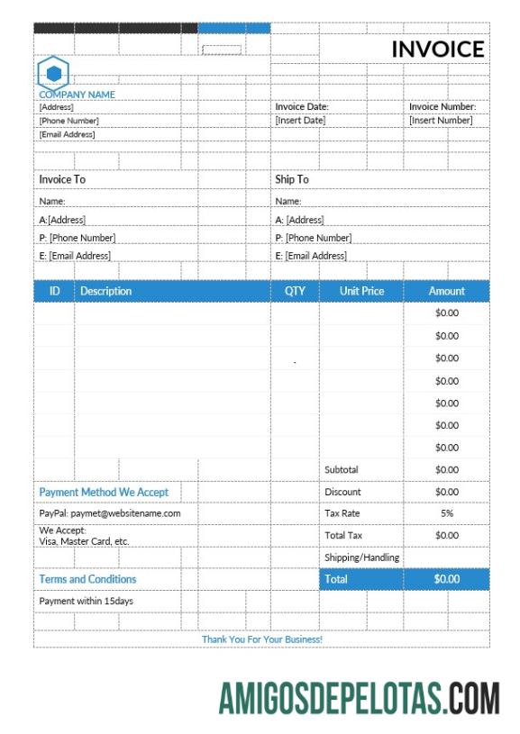 Premium sederhana Estimate faktur templat