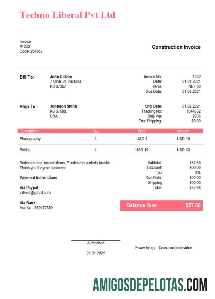 AS Techno Liberal Pvt Ltd faktur desain