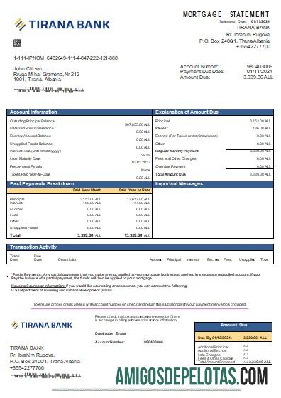 Albania Tirana bank Hipotik laporan scr desain