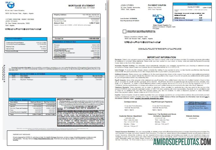 Aljazair Banque exterieure d'Algerie bank Hipotik laporan, 3 pages 1 2 scr pratinjau