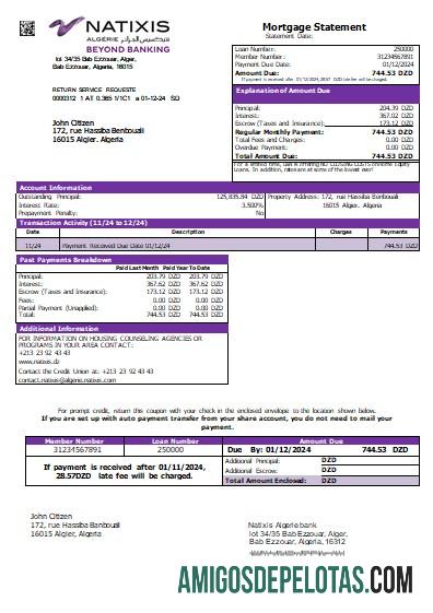Aljazair Natixis Algerie bank Hipotik laporan scr makering