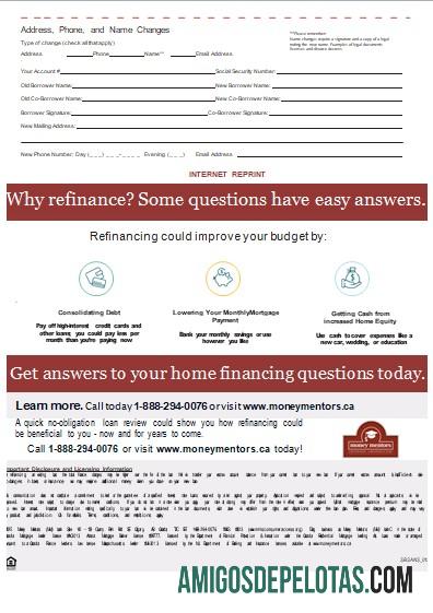 Kanada Money Mentors (MM) bank Hipotik laporan, 3 pages, 3 scr templat