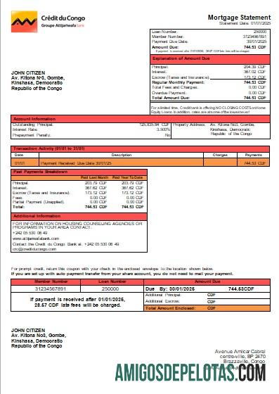 Kongo Kredit du Kongo bank Hipotik laporan scr desain
