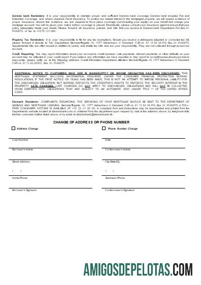 Denmark Danskebank bank Hipotik laporan, 3 pages, 3 scr templat