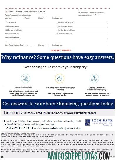 Jibuti Exim bank Hipotik laporan, 3 pages, 3 scr makering