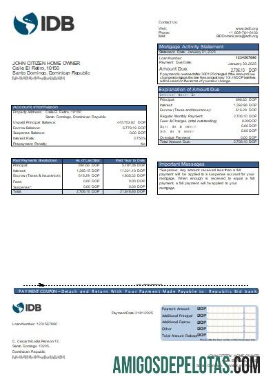Republik Dominika Bid bank Hipotik laporan scr desain