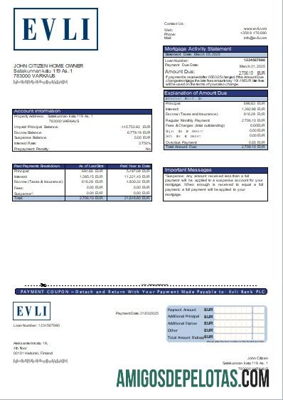 Finlandia Evli bank PLC bank Hipotik laporan scr pratinjau